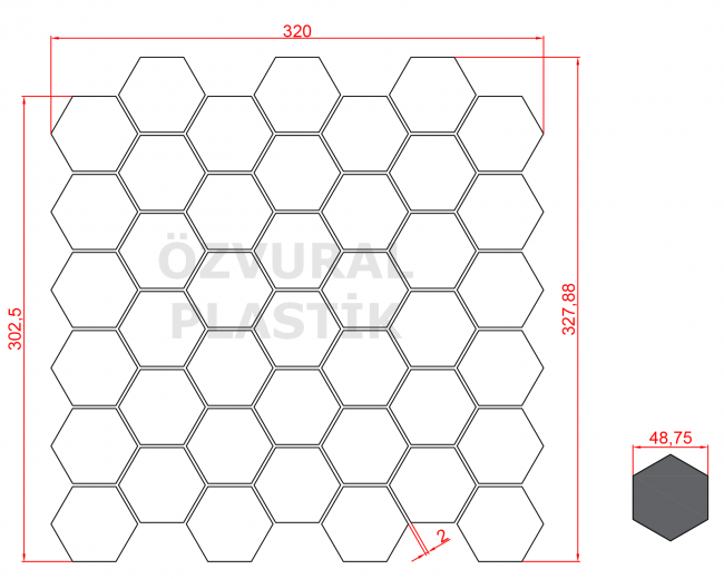 K976 - Kauçuk Dizgi Kalıbı