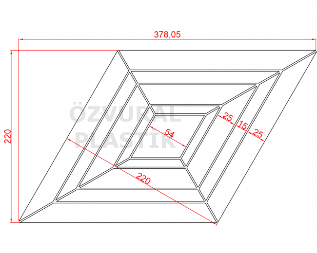 K999 - Kauçuk Dizgi Kalıbı