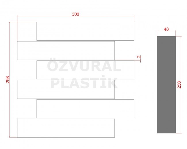 KCM 024 - Plastik Dizgi Kalıbı