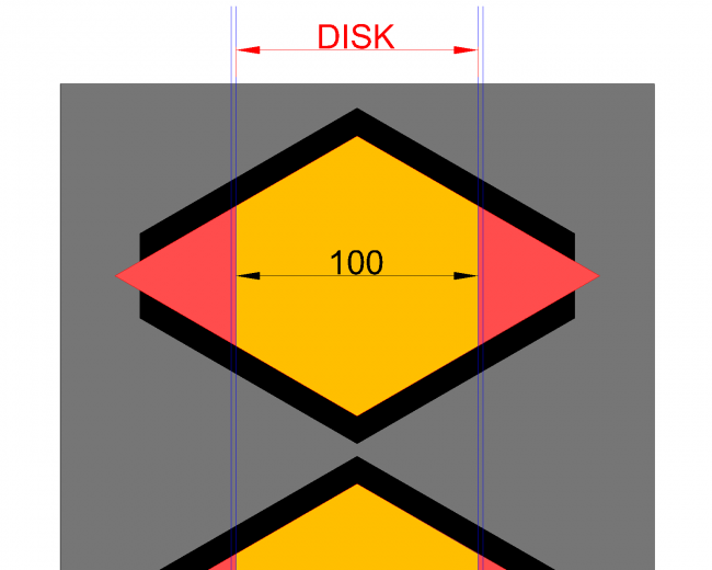 100 mm Altıgen Kulak Kesme Kalıbı