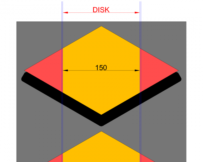 150mm Altıgen Kulak Kesim Kalıbı