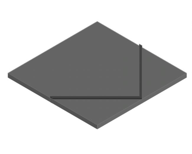 500x500m 45 Derece Kesim Kalıbı