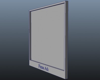 Stand Plakası (Düz)